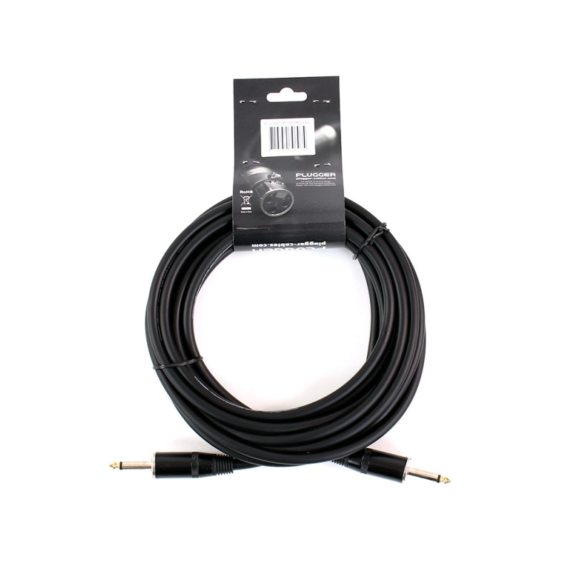 PLUGGER Câble Jack Mâle 6.35mm - Jack Mâle 6.35mm 6 mètres Easy