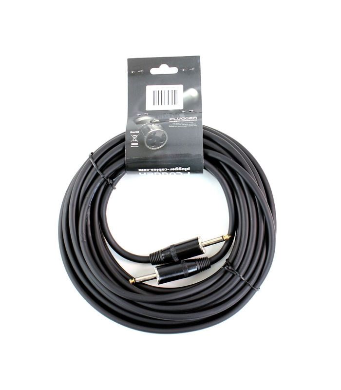 PLUGGER Câble Jack Mâle 6.35mm - Jack Mâle 6.35mm 10 mètres Easy