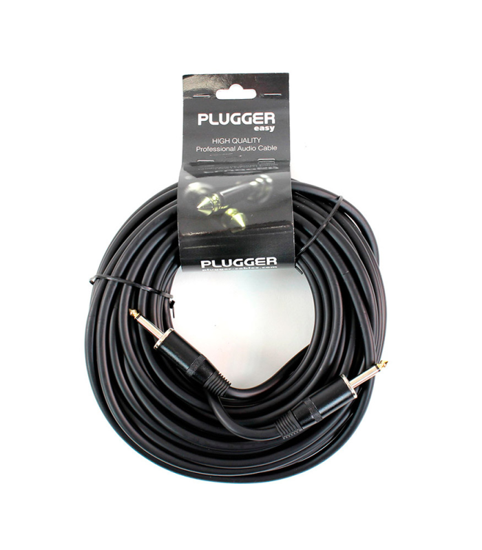 PLUGGER Câble Jack Mâle 6.35mm - Jack Mâle 6.35mm 15 mètres Easy
