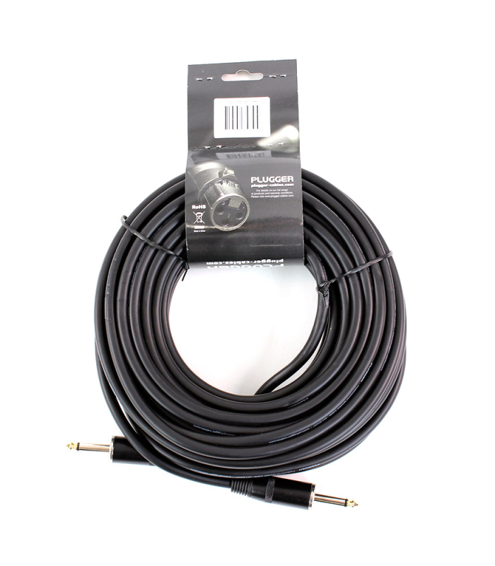PLUGGER Câble Jack Mâle 6.35mm - Jack Mâle 6.35mm 15 mètres Easy