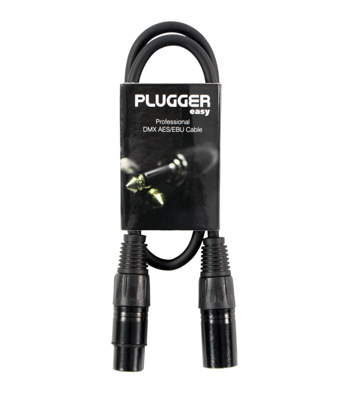PLUGGER Câble DMX XLR Femelle 3b - XLR Mâle 3b 0m60 Easy