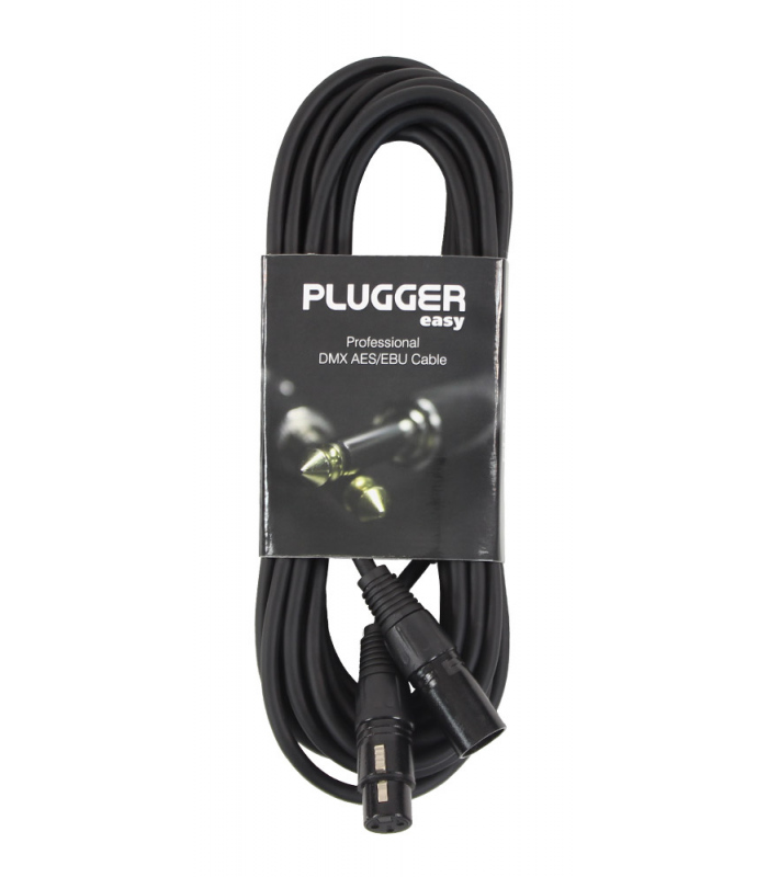 PLUGGER Câble DMX XLR Femelle 3b - XLR Mâle 3b 6m Easy