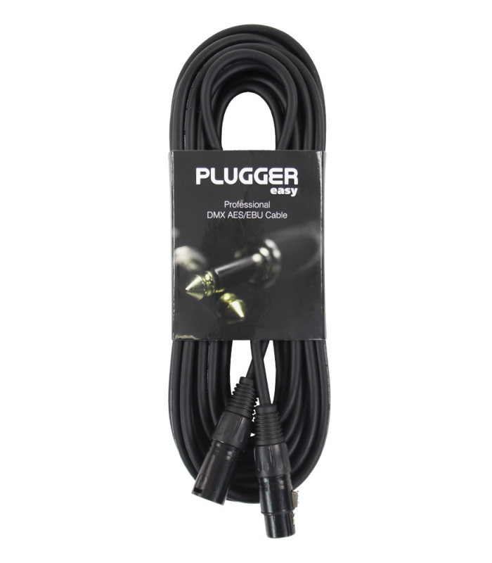 PLUGGER Câble DMX XLR Femelle 3b - XLR Mâle 3b 10m Easy