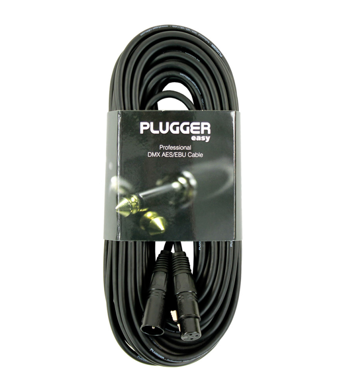 PLUGGER Câble DMX XLR Femelle 3b - XLR Mâle 3b 20m Easy