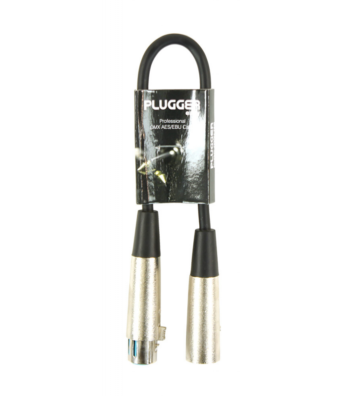 PLUGGER Câble DMX XLR Femelle 5b - XLR Mâle 3b 0m30 Easy