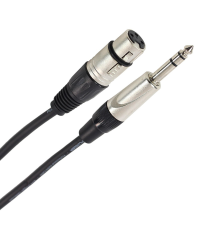 PLUGGER Câble XLR Femelle - Jack Mâle Stéréo 6m Easy