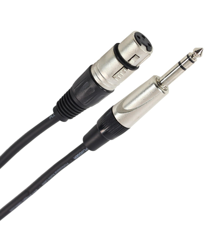 PLUGGER Câble XLR Femelle - Jack Mâle Stéréo 0.60m Easy