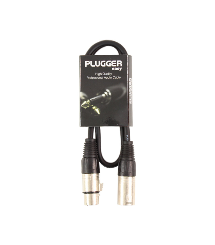 PLUGGER Câble XLR Femelle 3b - XLR Mâle 3b 0.60m Easy