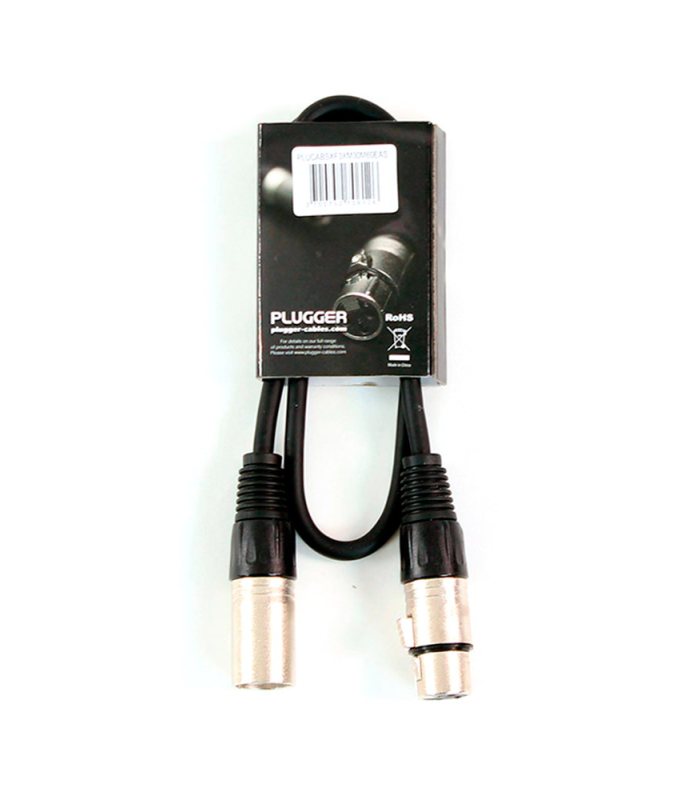 PLUGGER Câble XLR Femelle 3b - XLR Mâle 3b 0.60m Easy