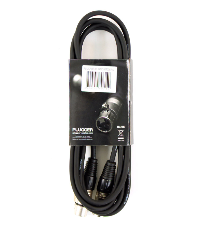 PLUGGER Câble XLR Femelle 3b - XLR Mâle 3b 3m Easy