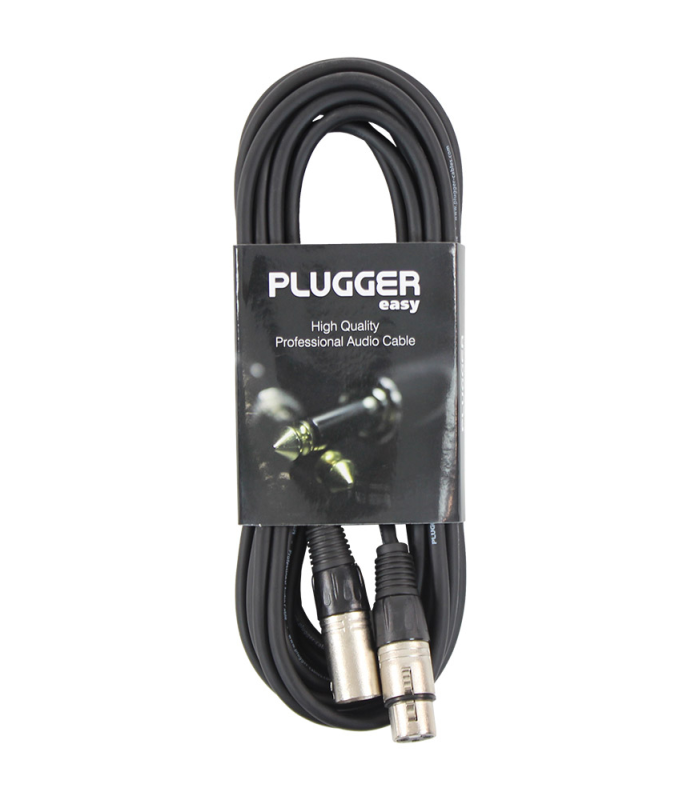 PLUGGER Câble XLR Femelle 3b - XLR Mâle 3b 6m Easy