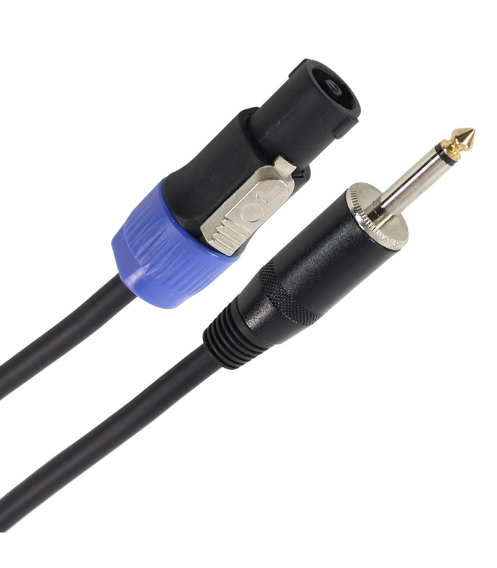 PLUGGER Câble HP 2 x 1.5mm² Jack Mâle - Speakon Mâle 6m Easy