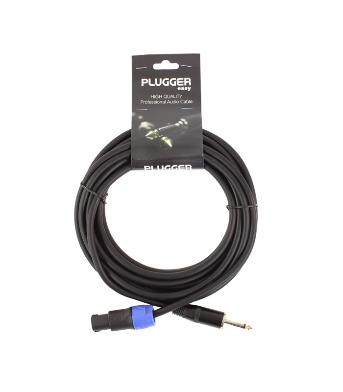 PLUGGER Câble HP 2 x 1.5mm² Jack Mâle - Speakon Mâle 6m Easy