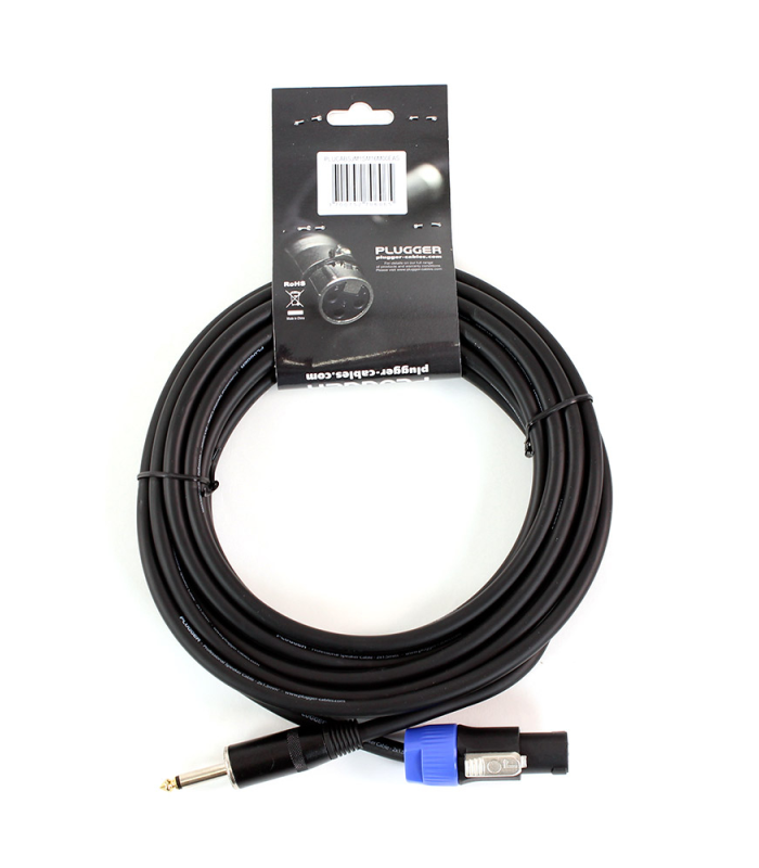 PLUGGER Câble HP 2 x 1.5mm² Jack Mâle - Speakon Mâle 6m Easy