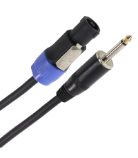 PLUGGER Câble HP 2 x 1.5mm² Jack Mâle - Speakon Mâle 15m Easy