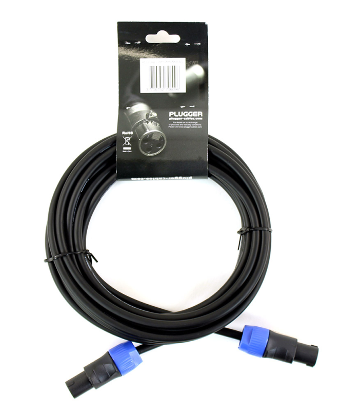 PLUGGER Câble HP 2 x 1.5mm² Speakon Mâle - Speakon Mâle 6m Easy