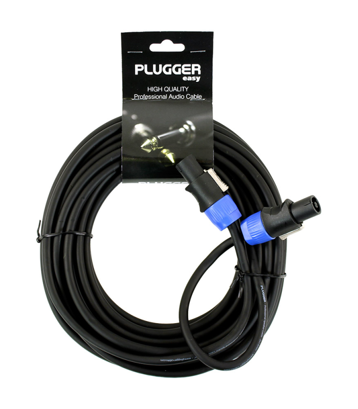 PLUGGER Câble HP 2 x 1.5mm² Speakon Mâle - Speakon Mâle 10m Easy