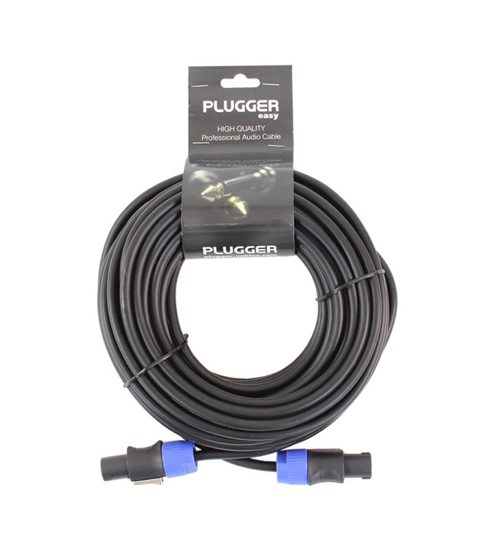 PLUGGER Câble HP 2 x 1.5mm² Speakon Mâle - Speakon Mâle 15m Easy