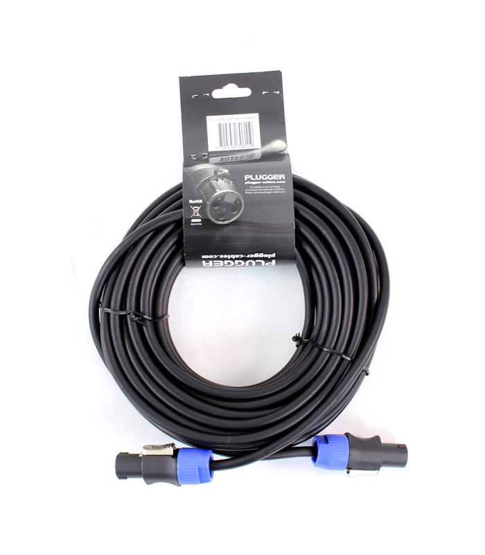 PLUGGER Câble HP 2 x 1.5mm² Speakon Mâle - Speakon Mâle 15m Easy