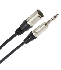PLUGGER Câble XLR Mâle 3b - Jack Mâle Stéréo 0.6m Easy