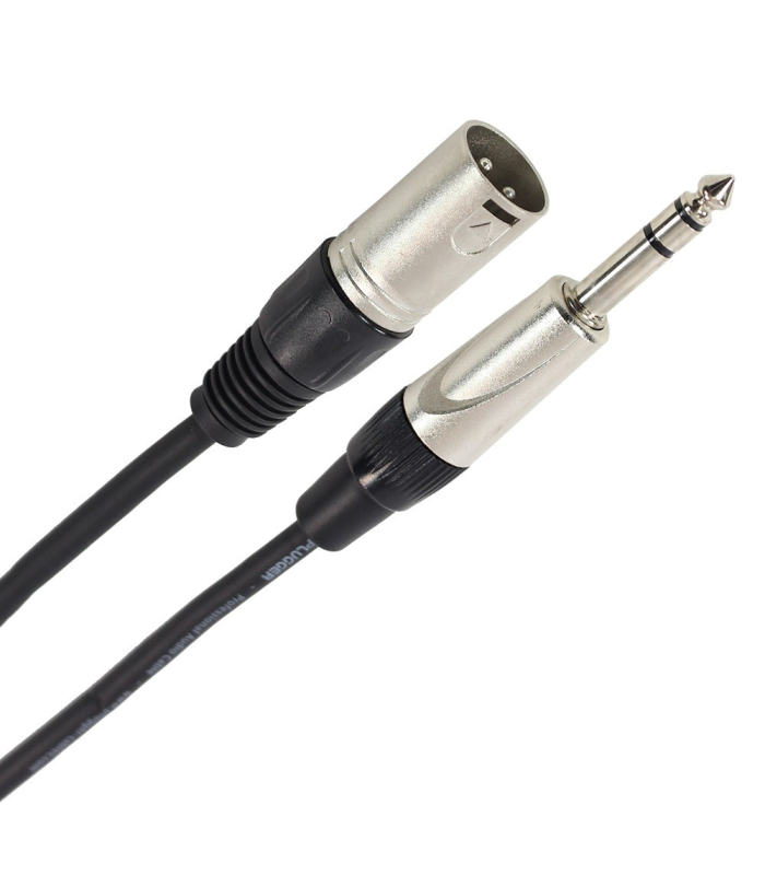 PLUGGER Câble XLR Mâle 3b - Jack Mâle Stéréo 10m Easy