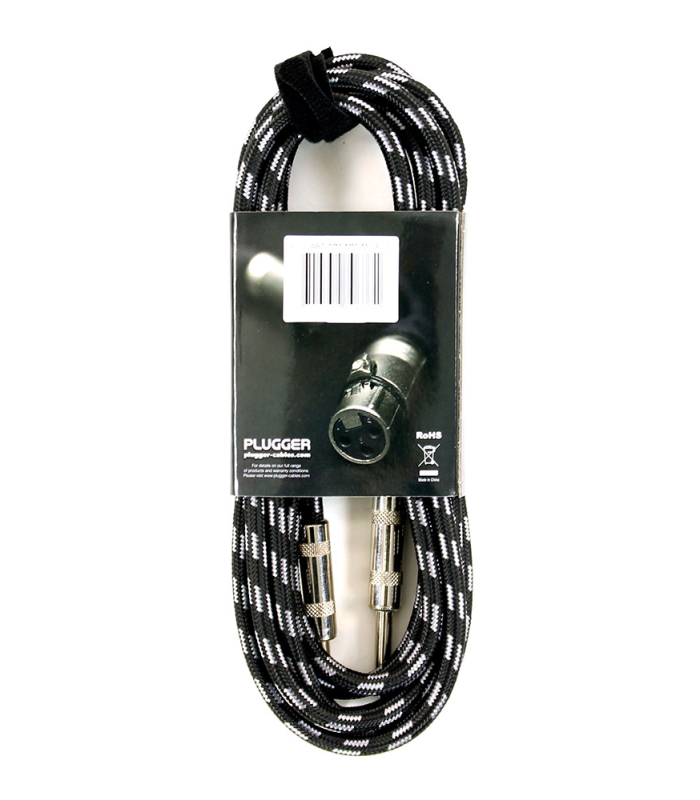 PLUGGER Câble Tweed Jack Mâle Mono - Jack Mâle Mono 3m Easy