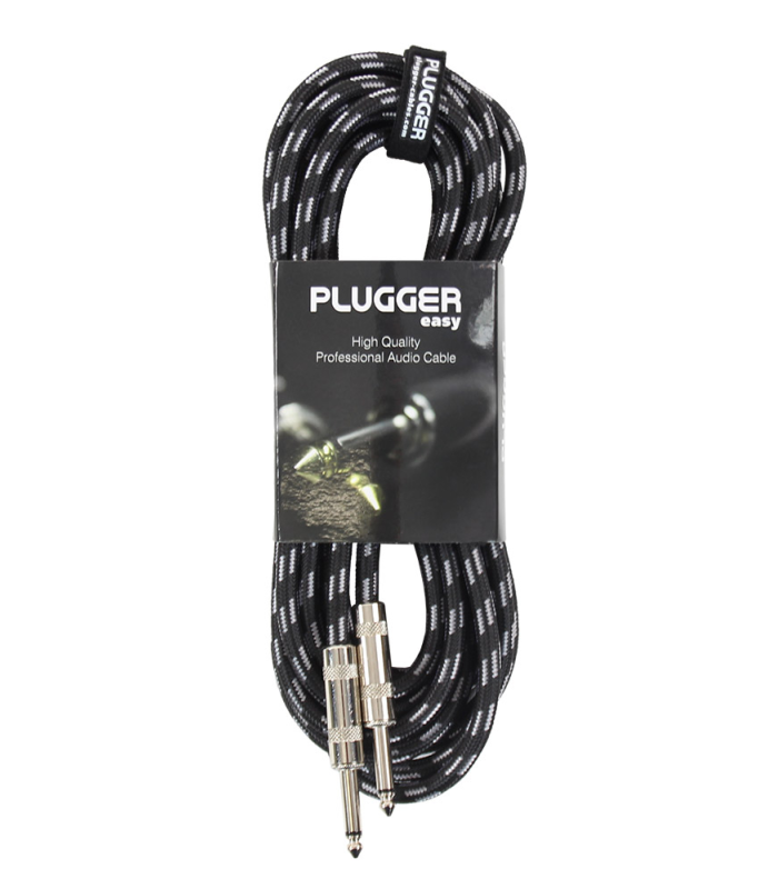 PLUGGER Câble Tweed Jack Mâle Mono - Jack Mâle Mono 6m Easy