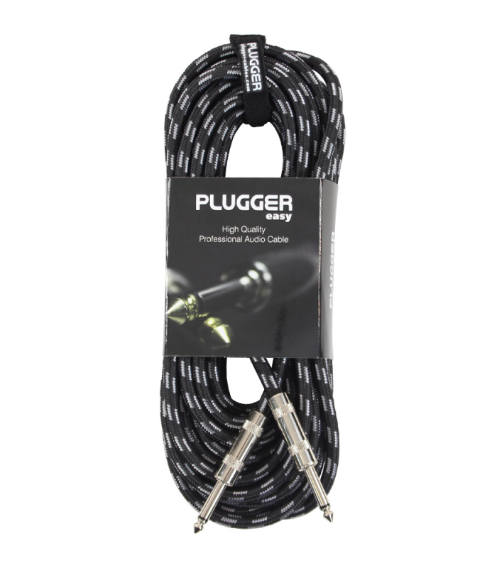 PLUGGER Câble Tweed Jack Mâle Mono - Jack Mâle Mono 10m Easy