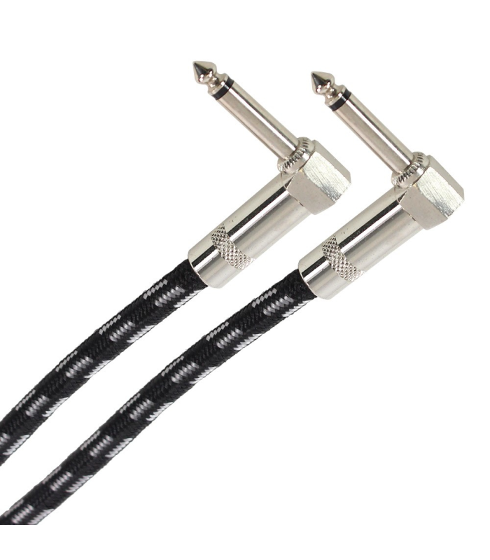 PLUGGER Câble Tweed Jack Mâle Mono Coudé - Jack Mâle Mono Coudé 0.15m Easy