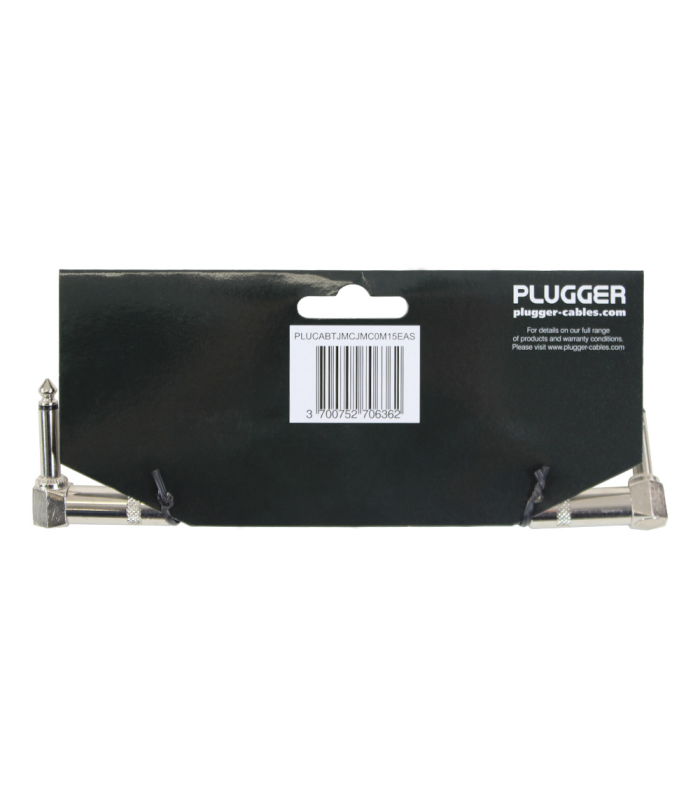 PLUGGER Câble Tweed Jack Mâle Mono Coudé - Jack Mâle Mono Coudé 0.15m Easy