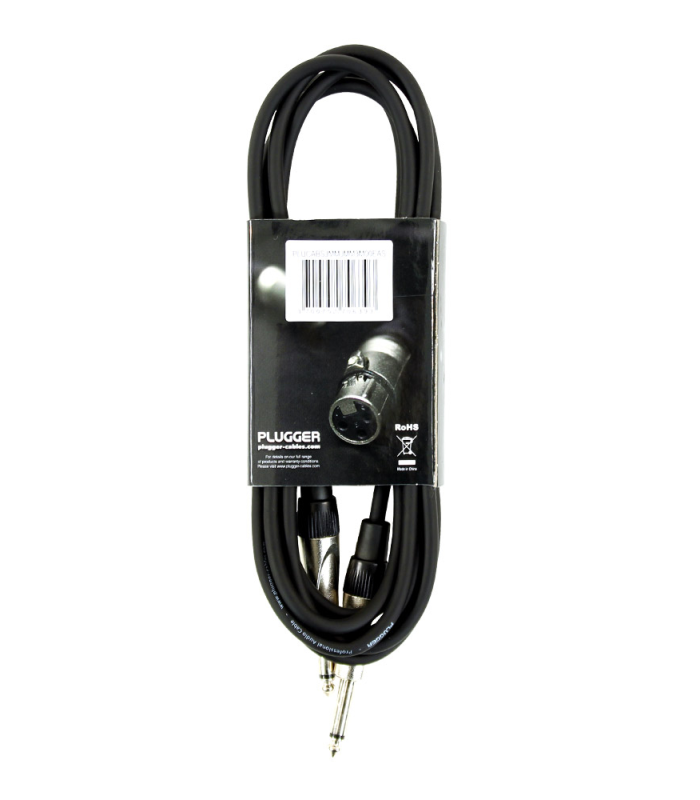 PLUGGER Câble Jack Mâle Mono - Jack Mâle Mono 3m Easy