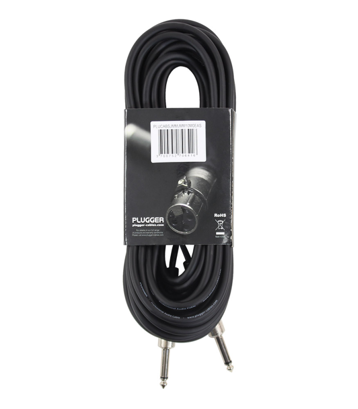 PLUGGER Câble Jack Mâle Mono - Jack Mâle Mono 10m Easy