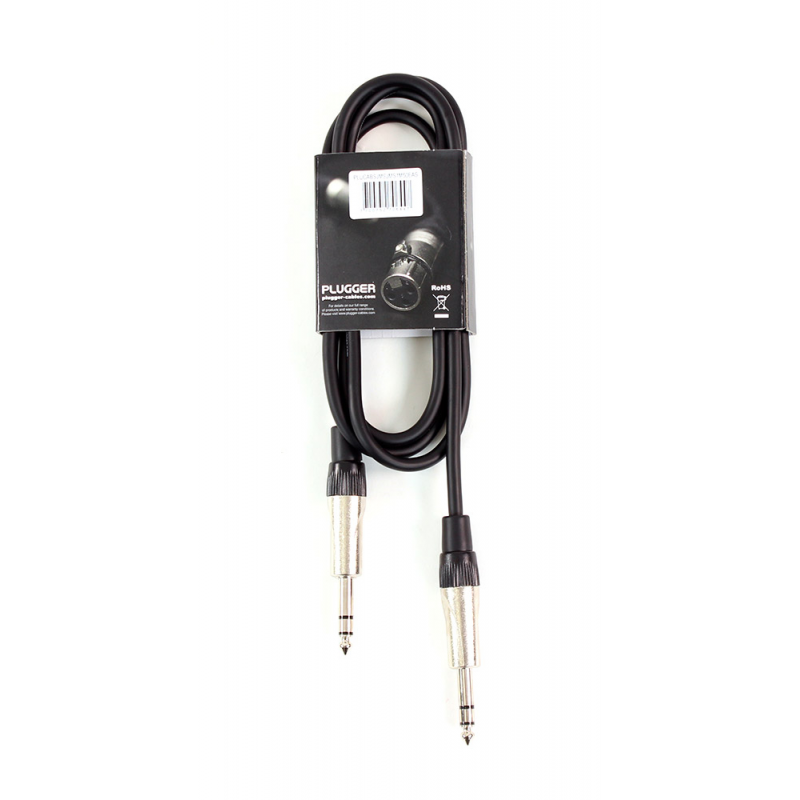 PLUGGER Câble Jack Mâle Stéréo - Jack Mâle Stéréo 1.50m Easy