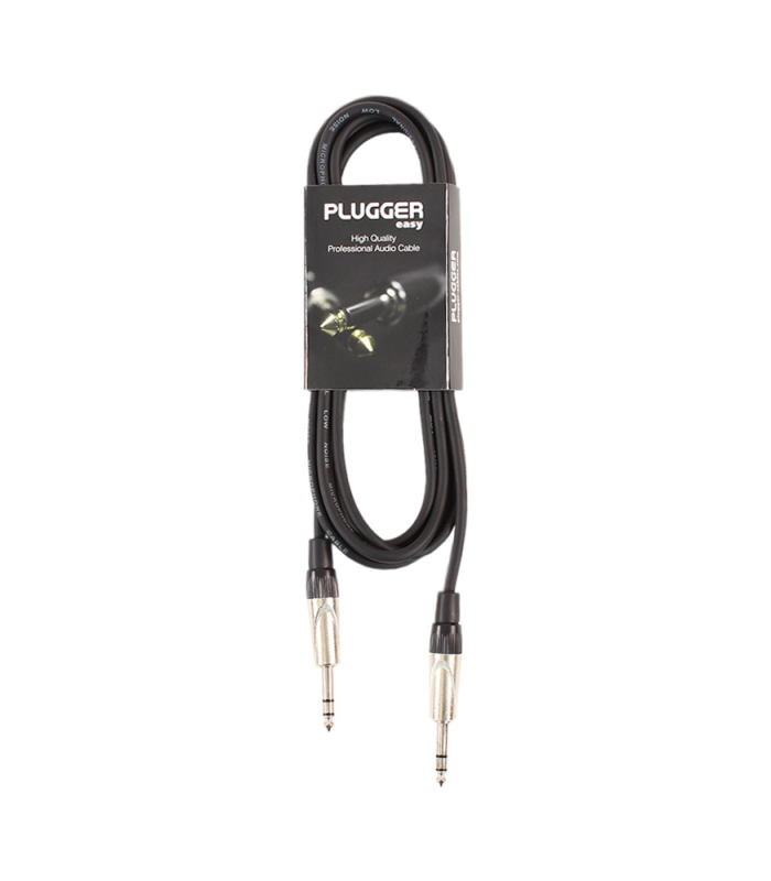 PLUGGER Câble Jack Mâle Stéréo - Jack Mâle Stéréo 3m Easy