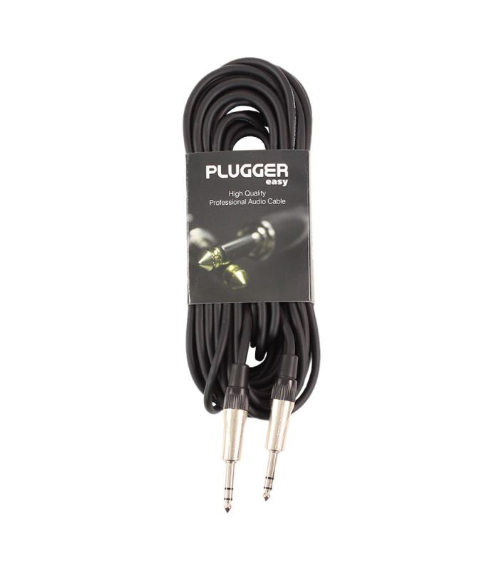 PLUGGER Câble Jack Mâle Stéréo - Jack Mâle Stéréo 10m Easy