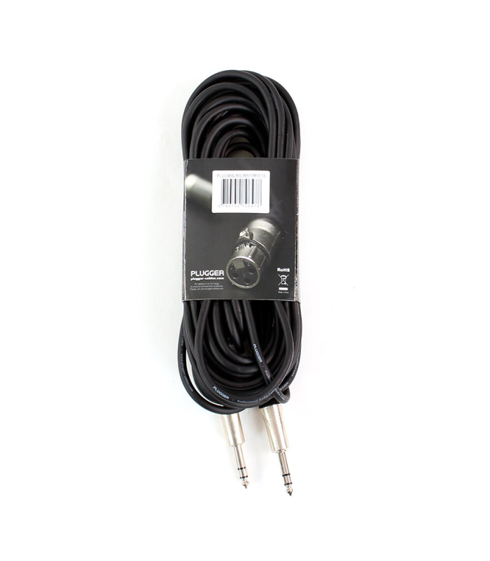 PLUGGER Câble Jack Mâle Stéréo - Jack Mâle Stéréo 10m Easy
