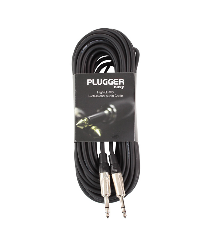 PLUGGER Câble Jack Mâle Stéréo - Jack Mâle Stéréo 15m Easy