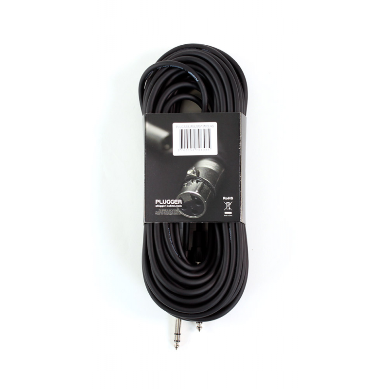 PLUGGER Câble Jack Mâle Stéréo - Jack Mâle Stéréo 15m Easy