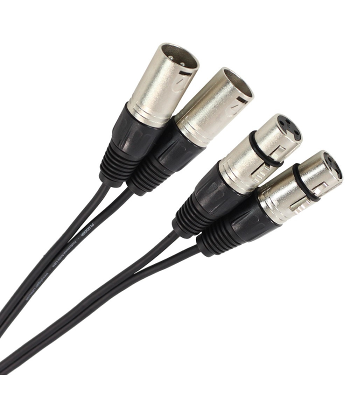 PLUGGER Câble Bretelle XLR Femelle 3b - XLR Mâle 3b 0.60m Easy