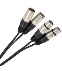 PLUGGER Câble Bretelle XLR Femelle 3b - XLR Mâle 3b 0.60m Easy