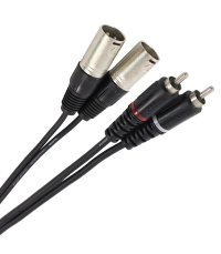 PLUGGER Câble Bretelle XLR Mâle 3b - RCA Mâle 3m Easy