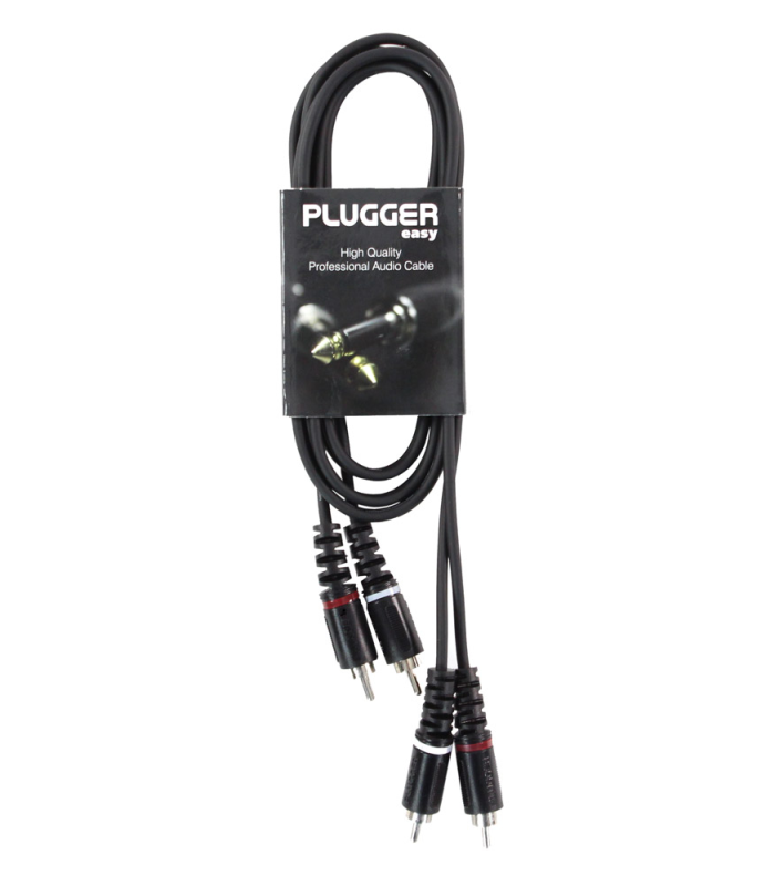 PLUGGER Câble Bretelle RCA Mâle - RCA Mâle 1.50m Easy