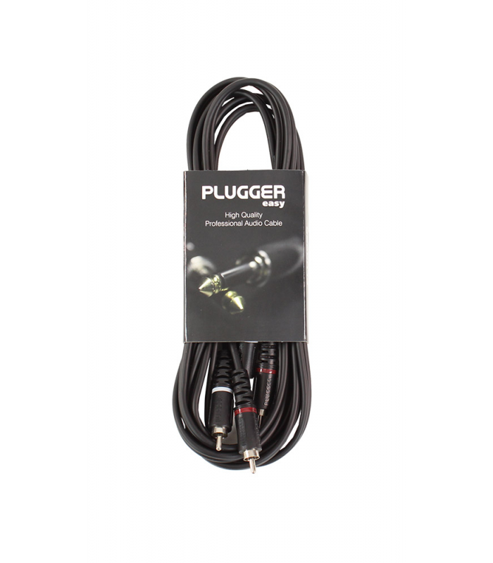PLUGGER Câble Bretelle RCA Mâle - RCA Mâle 3m Easy