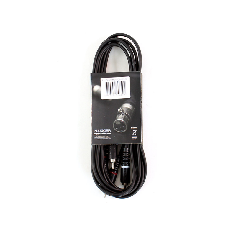 PLUGGER Câble Bretelle RCA Mâle - RCA Mâle 3m Easy