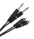 PLUGGER Câble Bretelle RCA Mâle - Jack Mâle Mono 3m Easy