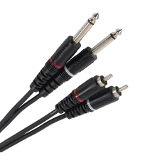 PLUGGER Câble Bretelle RCA Mâle - Jack Mâle Mono 3m Easy