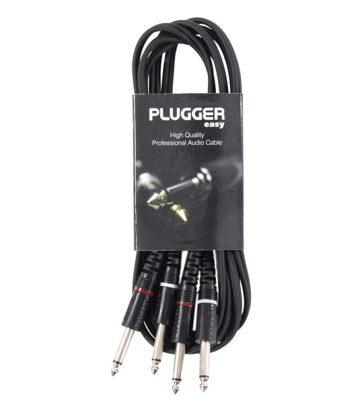 PLUGGER Câble Bretelle Jack Mâle Mono - Jack Mâle Mono 3m Easy