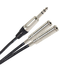 PLUGGER Câble Y Jack Mâle Stéréo - Jack Femelle Mono 1.50m Easy