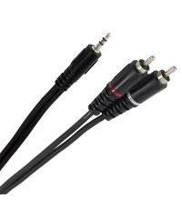 PLUGGER Câble Y Mini Jack Mâle Stéréo - RCA Mâle 1.50m Easy