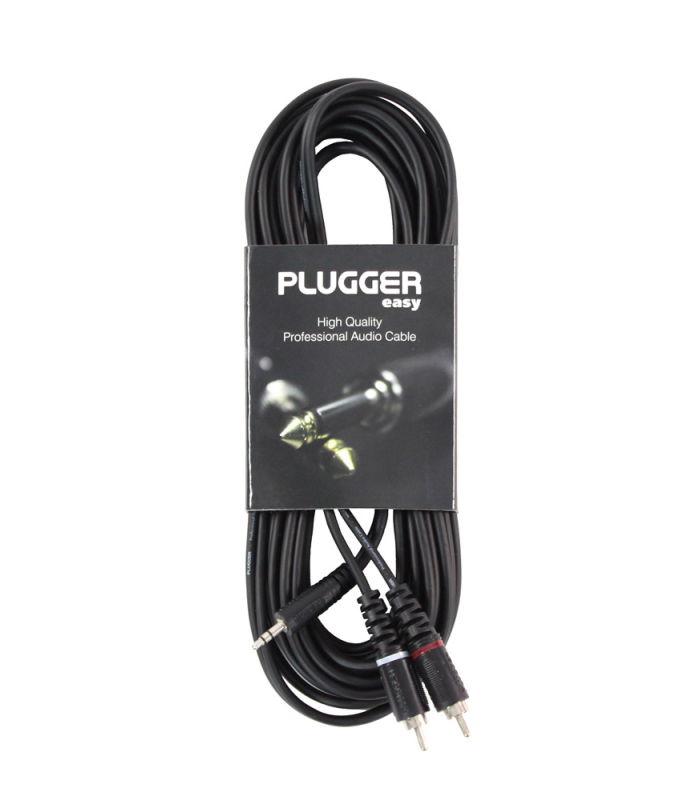 PLUGGER Câble Y Mini Jack Mâle Stéréo - RCA Mâle 6m Easy